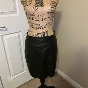 Express Faux Leather Mini Skirt